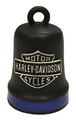 Harley-Davidson® Bar & Shield  Stripe Ride Bell - Black Finish (3 colors)