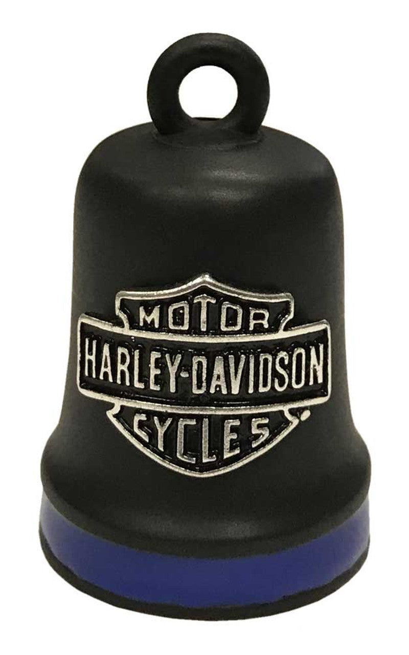 Harley-Davidson® Bar & Shield  Stripe Ride Bell - Black Finish (3 colors)