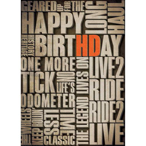 H-D VERBIAGE - BIRTHDAY CARD