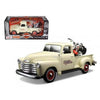 Maisto 1950 Chevrolet 3100 Pickup Truck Harley Davidson 1-25 with 2001 FLSTS Heritage Springer Motorcycle 1-24 Diecast Model