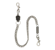 Skull & Spring Wallet Chain Nickel