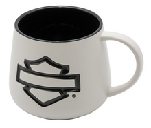 Open Bar & Shield Mug - White