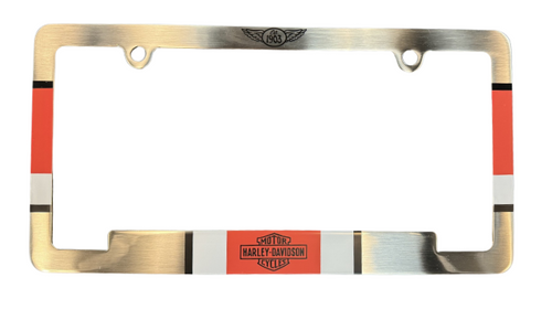 Vintage Harley-Davidson Logo License Plate Frame