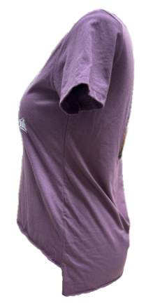 Women's Custom YH-D Steer Skull Dealer Tee - Plum