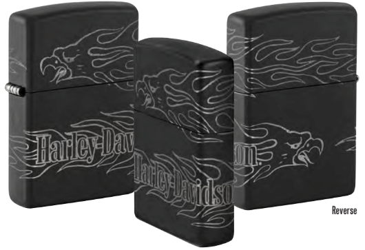 Harley-Davidson H-D Black Matte Eagle Zippo Lighter