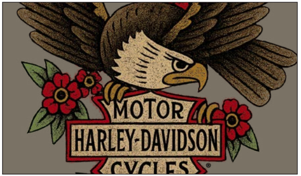 H-D "Tattoo Eagle" Women's Dealer Tee