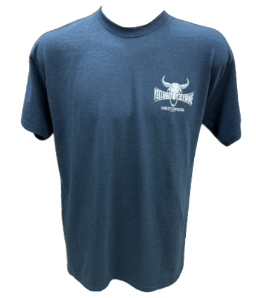 Custom YH-D Steer Skull Dealer Tee - Teal