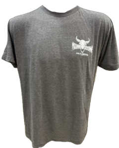 Custom YH-D Steer Skull Dealer Tee - Charcoal Grey