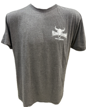 Custom YH-D Steer Skull Dealer Tee - Charcoal Grey