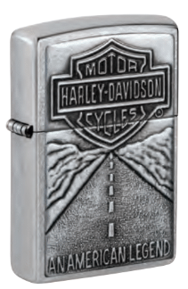 Harley-Davidson American Legend Street Chrome Finish Zippo Lighter