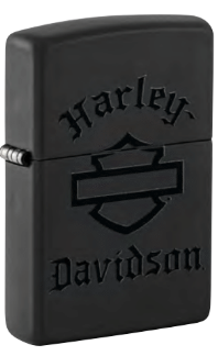 Harley-Davidson Bar & Shield Black Matte Zippo Lighter