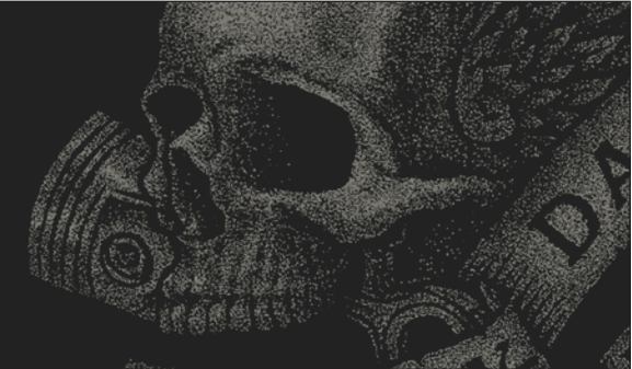 H-D "Stippled Skull" Women's Dealer Tee