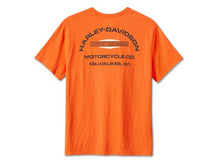 Men's Stacked Bar & Shield Slub Tee Orange (2XL)
