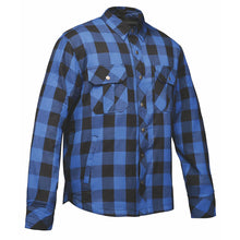Unik Men's Black & Blue Armored Flannel with Concealed Carry Pocket