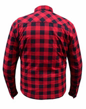 Unik Men's Black & Red Armored Flannel with Concealed Carry Pocket