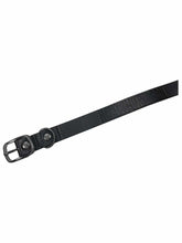 Harley-Davidson Leather Embossed H-D Logo Adjustable Pet Collar- Solid Black