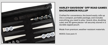 Harley-Davidson® Off Road Backgammon Traveling Roll-up Travel Game Set
