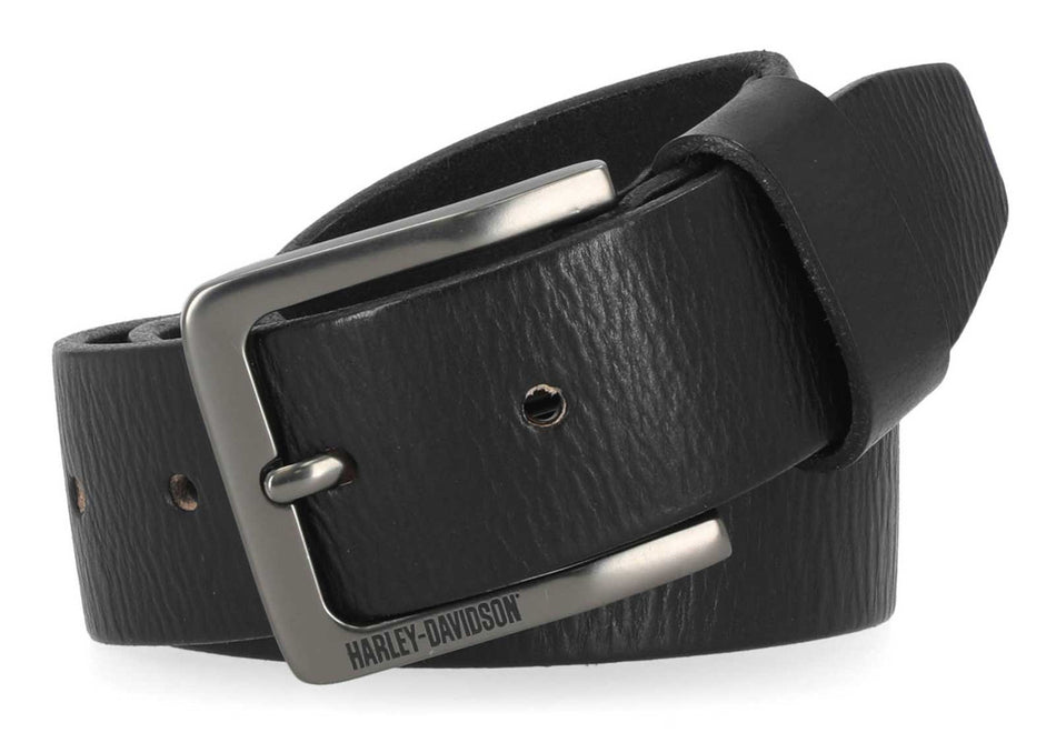 Harley-Davidson® Men's Embossed H-D Logo Genuine Leather Belt