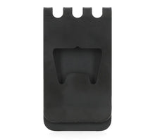 Bar & Shield Metal Money Clip Black