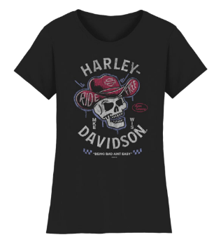 H-D Ride Free Ladies dealer tee