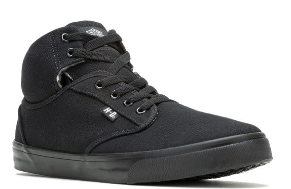 Harley-Davidson® Men's Wrenford 3.5-Inch Black Canvas Sneakers