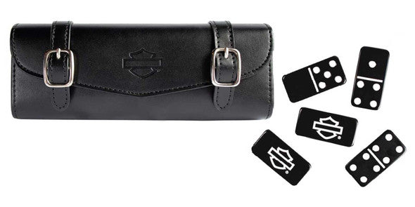 Harley-Davidson® Off Road Games Saddlebag 28 Piece Dominoes Travel Set