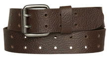 Harley-Davidson® Men's Double Prong Adjustable Hole Genuine Leather Belt - Brown