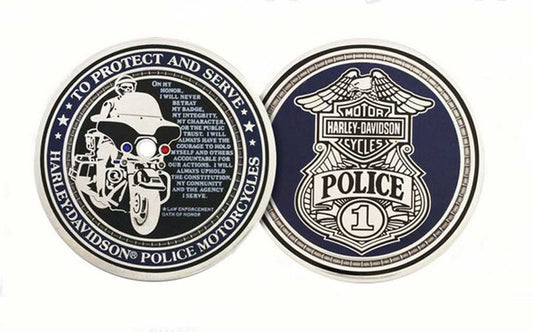 Harley-Davidson® Police To Protect And Serve Challenge Coin 1.75''