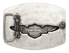 Harley-Davidson® Women's H-D B&S Wings Belt Buckle - Polished Nickle Finish