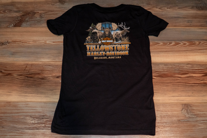 Ladies "#1" V-Neck T-Shirt