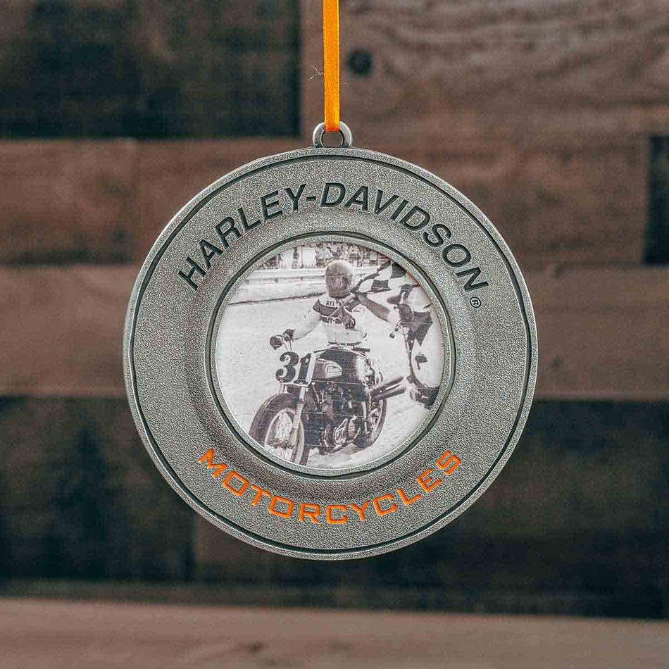 H-D Mini Pewter Picture Frame Ornament