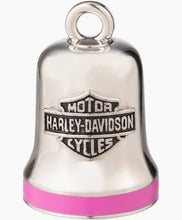 Harley-Davidson Engraved Bar & Shield Ride Bell | Pink Stripe
