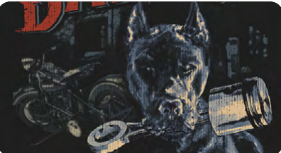 Piston Hound Tee (made in the USA) only in 3XL and 4XL