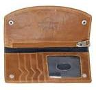 Harley-Davidson Men's Smooth Grain Snap Flap Pocket Long Biker Wallet with leash - Brown