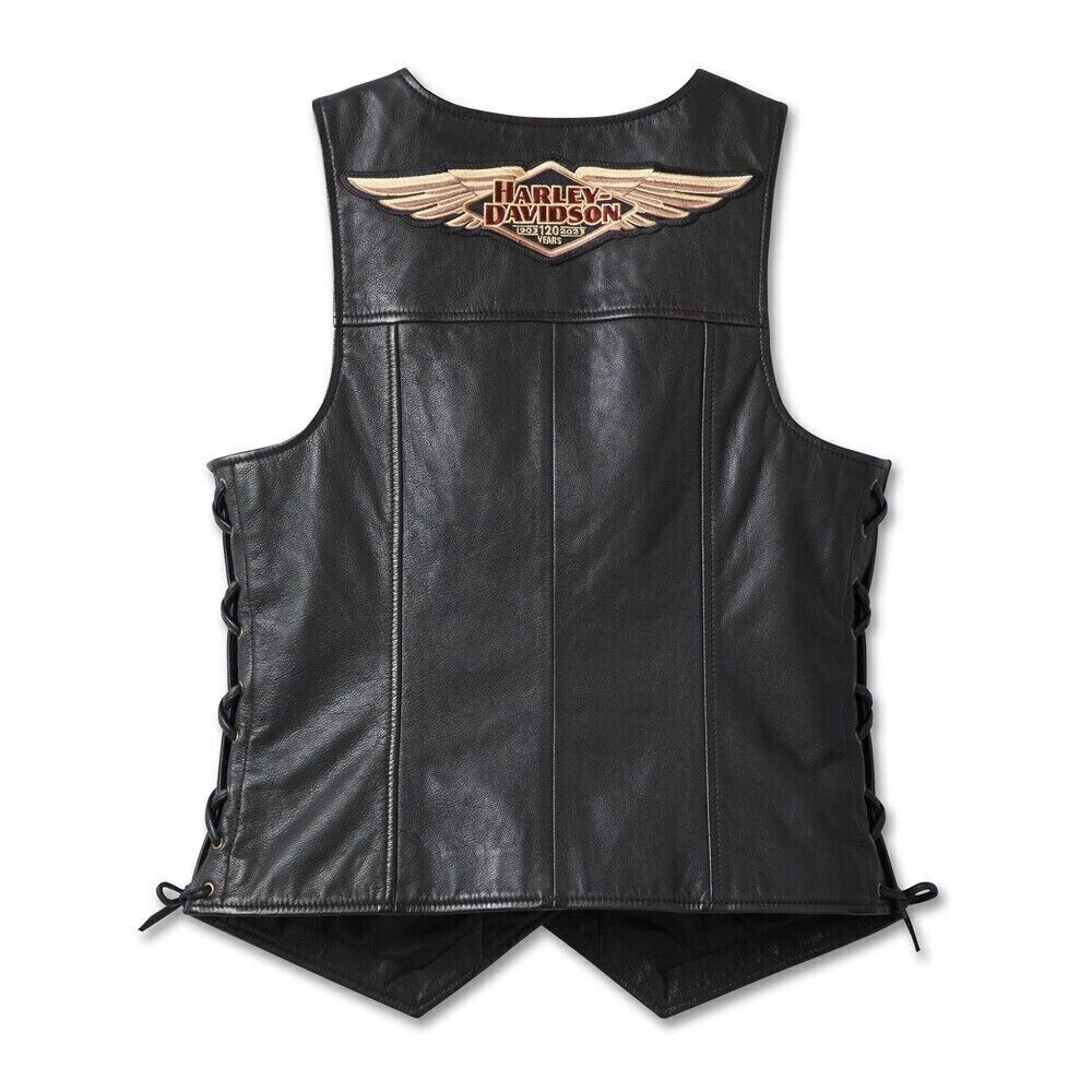 Women's 120th Anniversary Laced Side Leather Vest