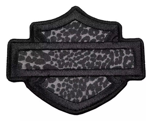 Harley-Davidson 3.5 in. Embroidered Cheetah Bar & Shield Emblem Sew-On Patch