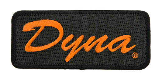 Harley-Davidson 4.125 in Embroidered Dyna Emblem Sew-On Patch - Black/Orange