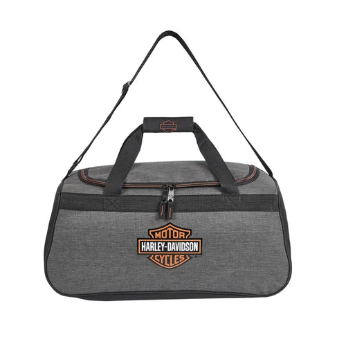 Harley-Davidson® Bar and Shield Sports Duffel Bag w/ Shoulder Strap - Grey/Black