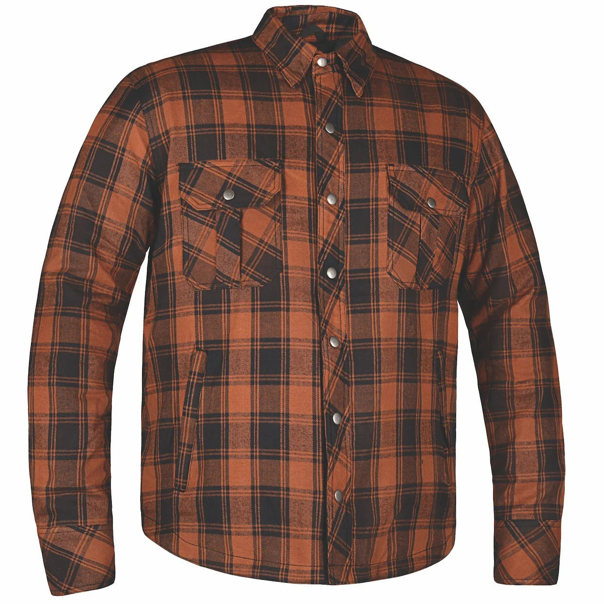 Unik Men's Black & Brown Armored Flannel with Concealed Carry Pocket