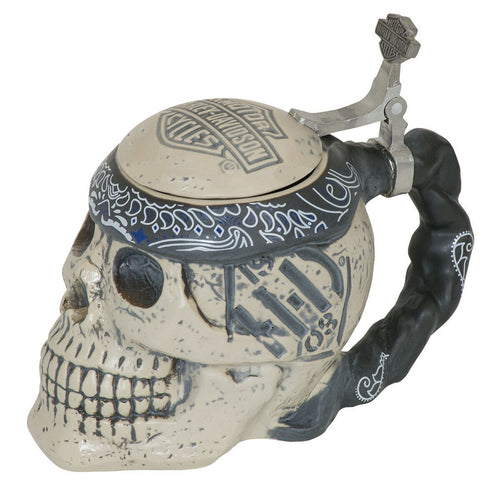 H-D Skull Stein