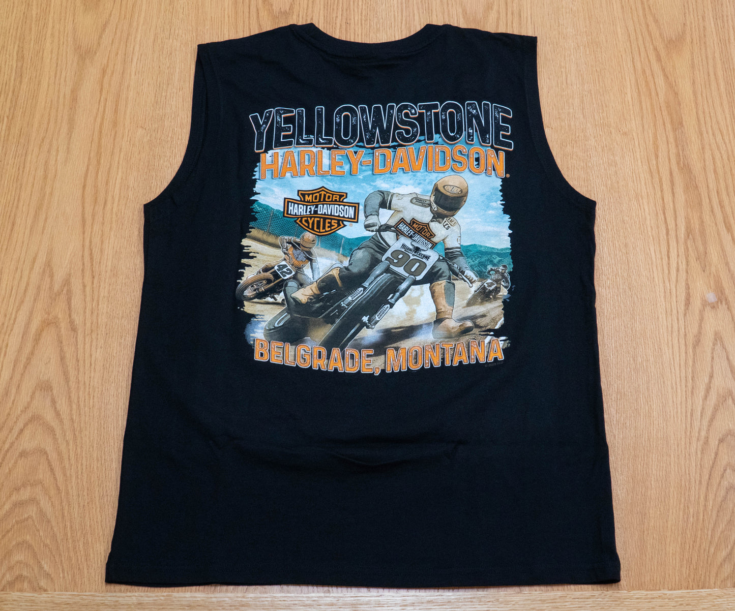 YHD "Yellowstone Racer" Sleeveless Black T-Shirt