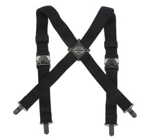 Bar & Shield Suspenders Black