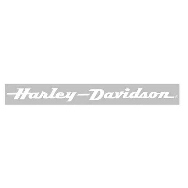 Harley-Davidson White Text H-D Window Decal, 36" Long