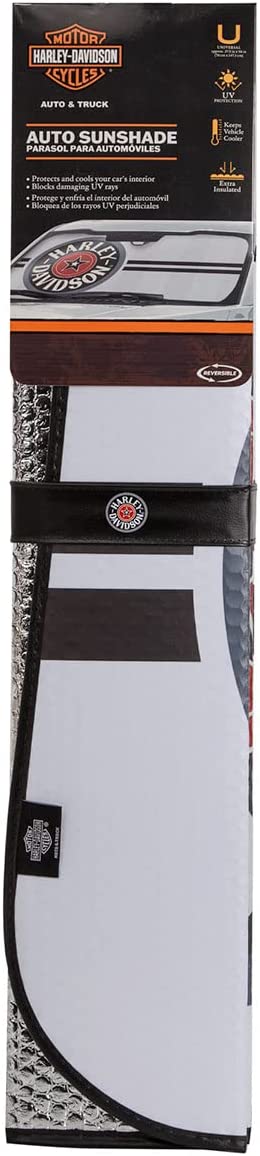 Harley-Davidson White Star Circle Logo Accordion Sunshade