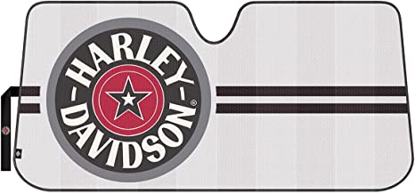 Harley-Davidson White Star Circle Logo Accordion Sunshade