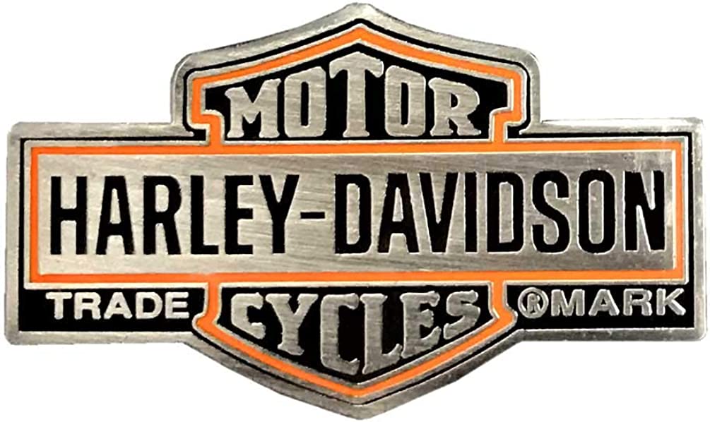 Harley-Davidson 1.5 in. Trademark Bar & Shield Logo Pin, Antique Finish