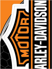 Harley-Davidson Orange B&S Large Decal 12x18