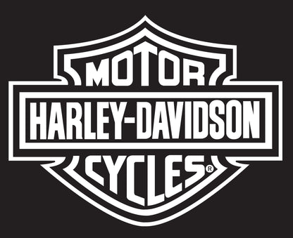 Harley-Davidson White B&S Large Die Cut Decal 14" x 11"