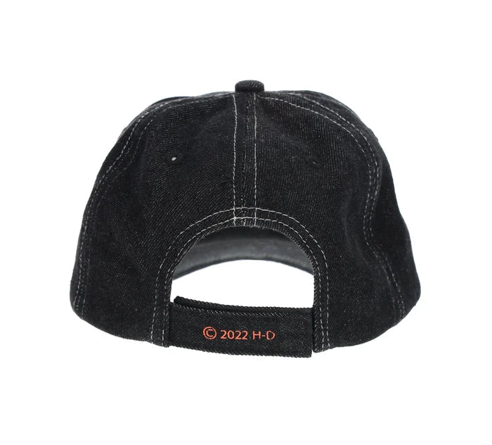Toddler black top baseball cap