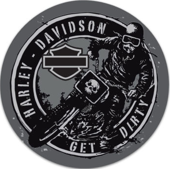 Harley-Davidson® "Get Dirty" Tin Sign